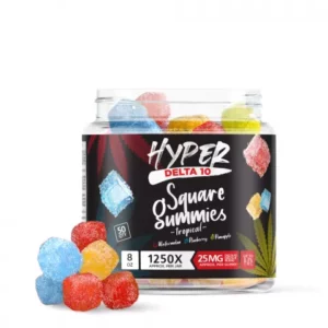 Hyper Delta-10 Square Gummies - Tropical - 1250X_4